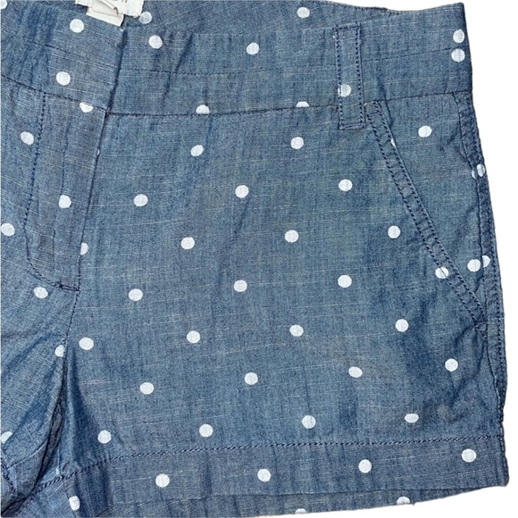 J. Crew Women’s Size 4 denim look with white polka dots. - Picture 2 of 9